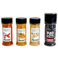 Rawseed Organic Himalayan Salt & Mild Seasonings Gift Box Set, 4-Pack 
